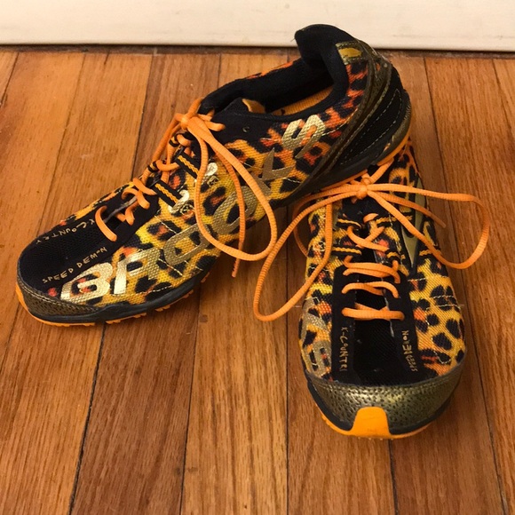 brooks animal print running shoes